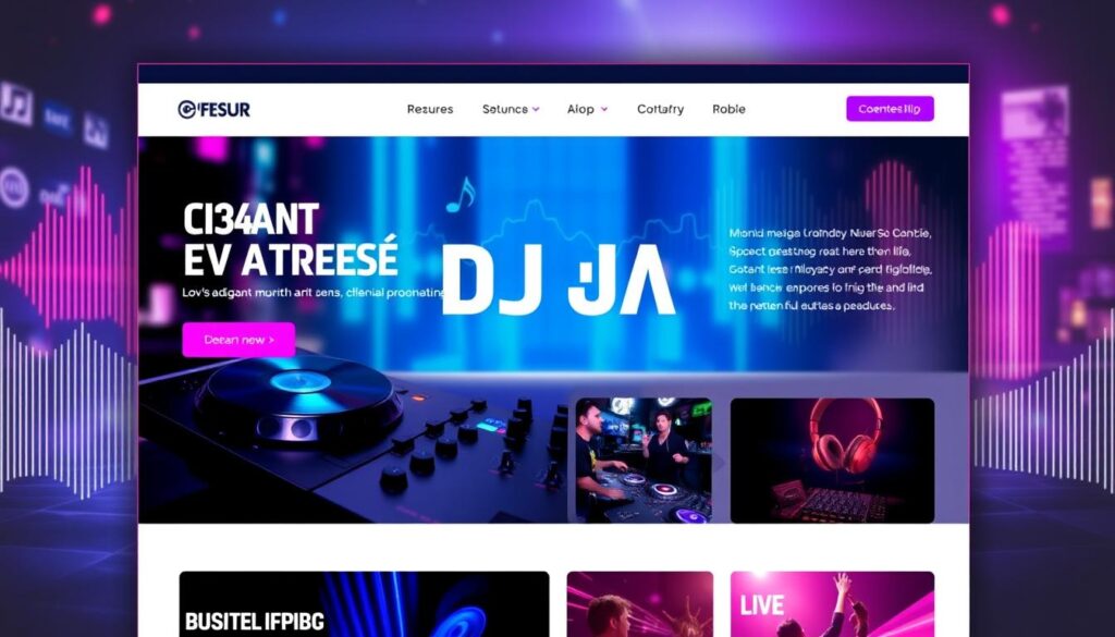 DJ Homepage erstellen DJ Homepage erstellen